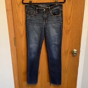 American Eagle dark wash SuperStretch skinny jeans